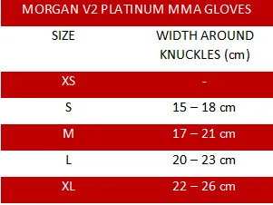 Morgan V2 Platinum Leather MMA Gloves