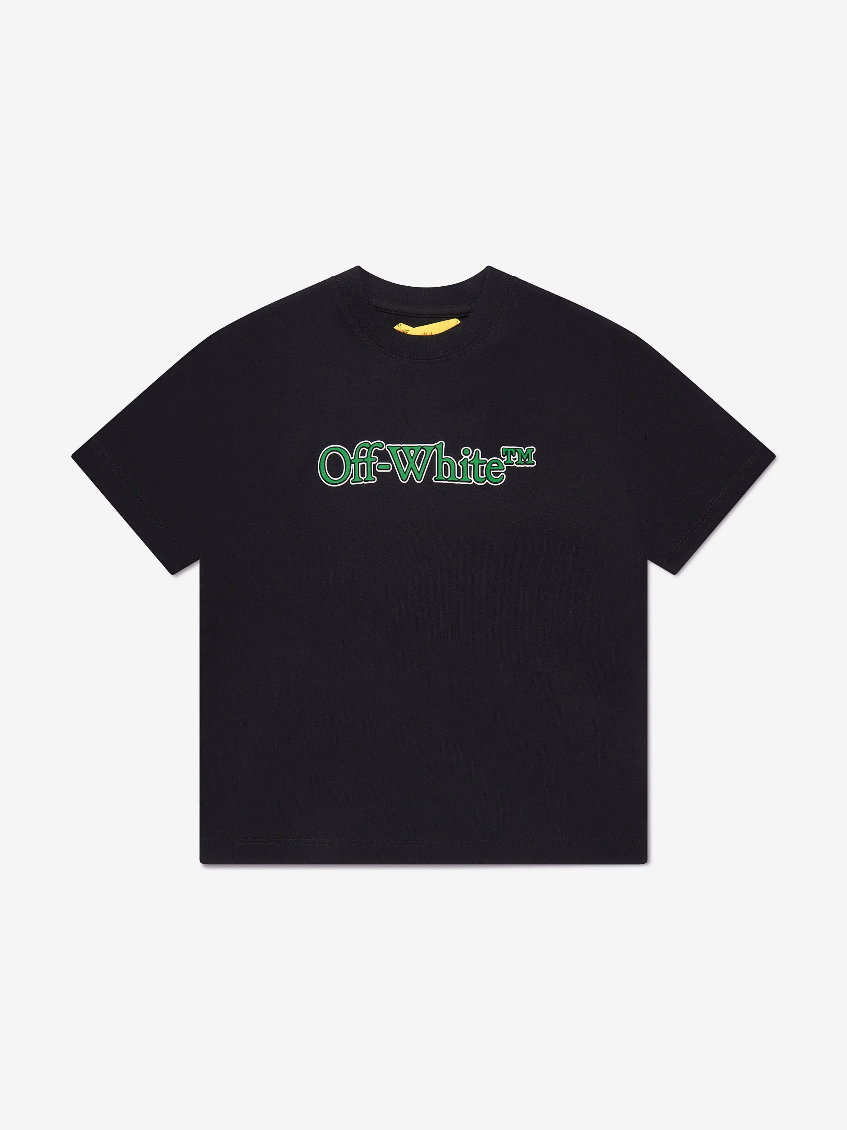 Off-White Boys Big Bookish T-Shirt in Black