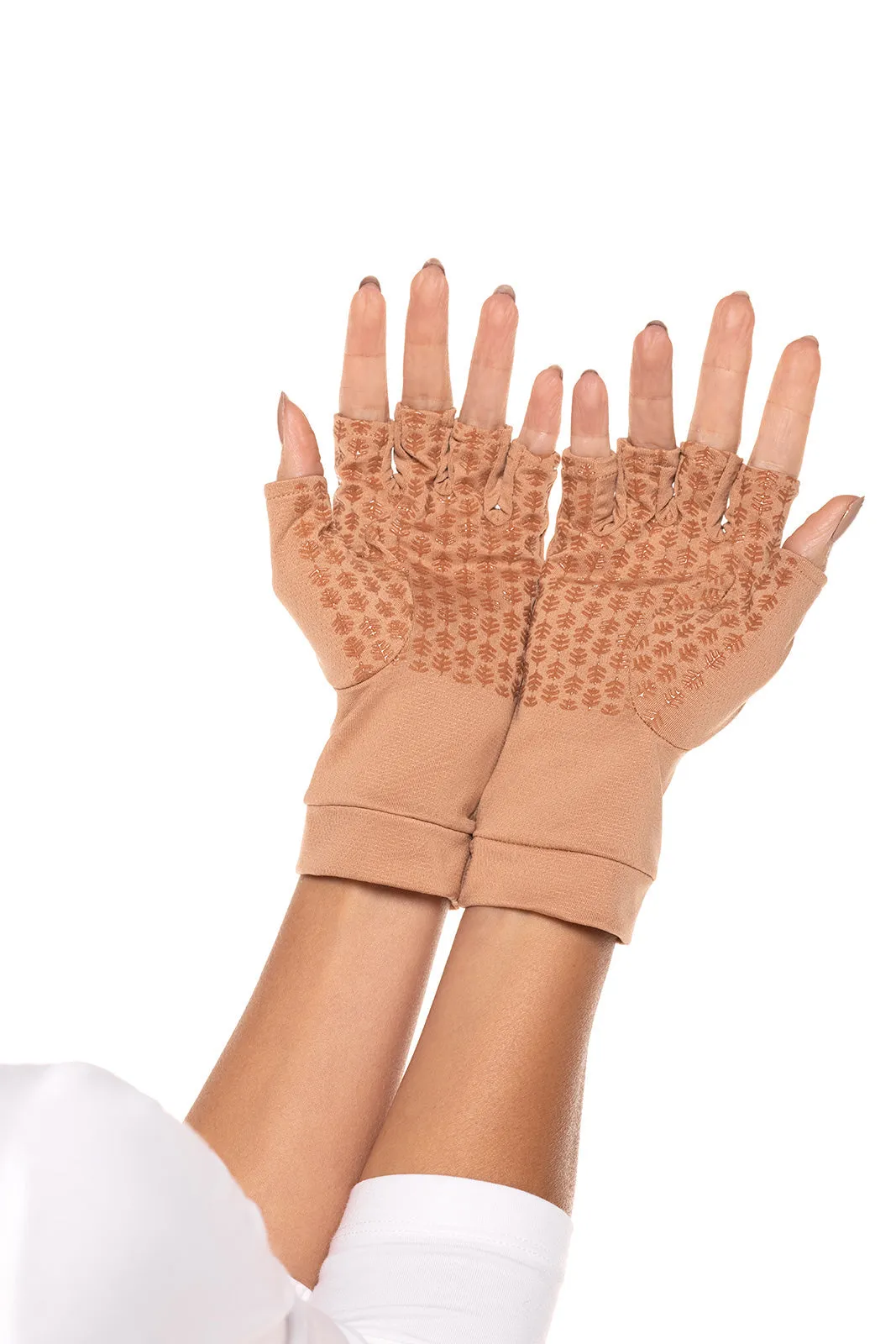 Ouray UV Fingerless Sun Gloves  |  Antique Tea