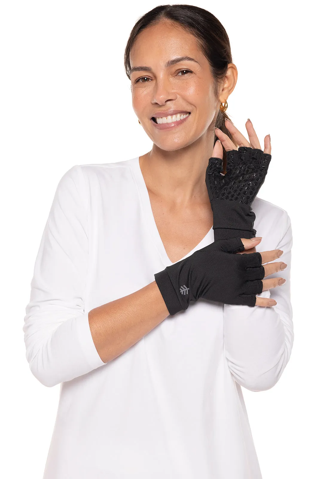 Ouray UV Fingerless Sun Gloves  |  Black