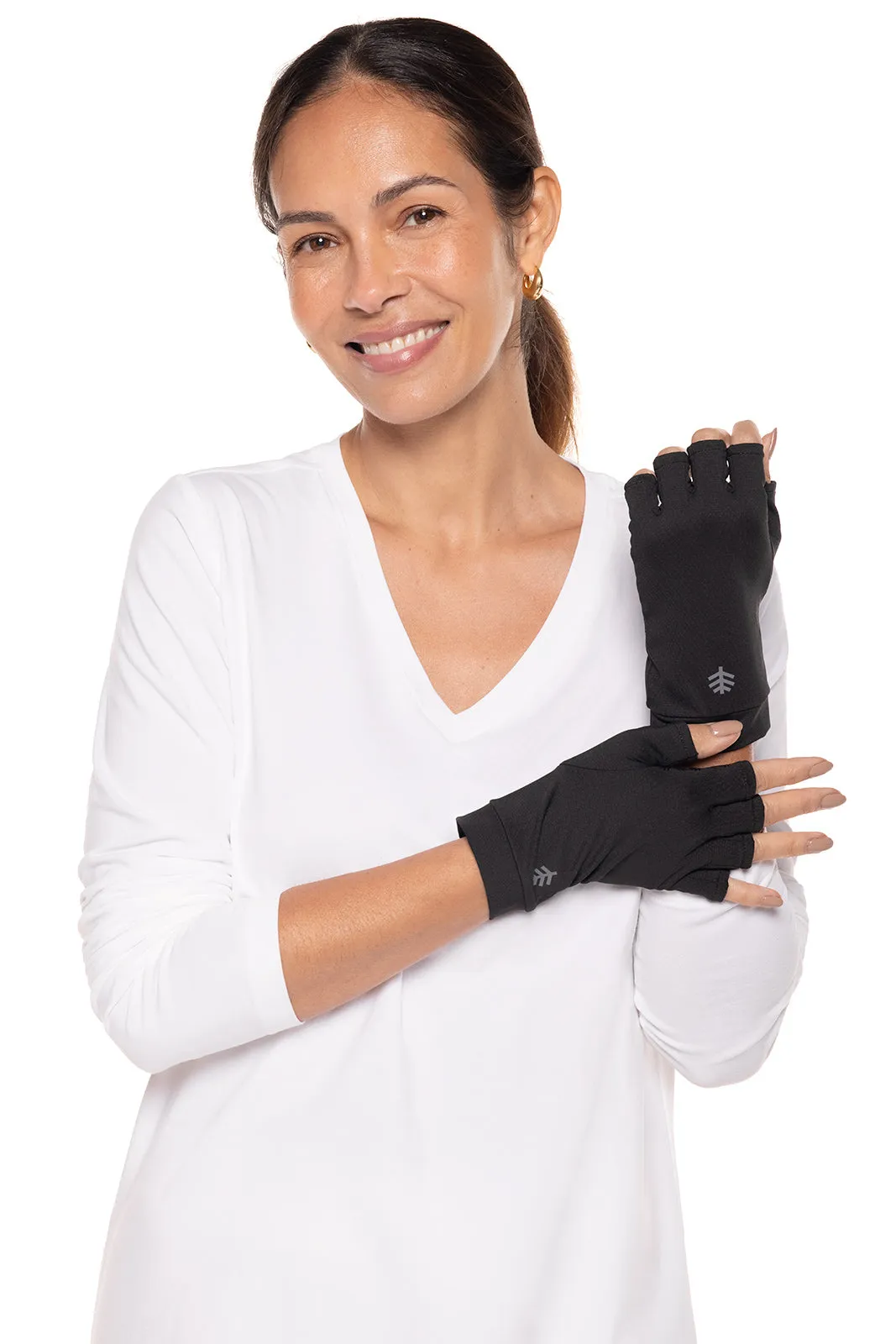 Ouray UV Fingerless Sun Gloves  |  Black