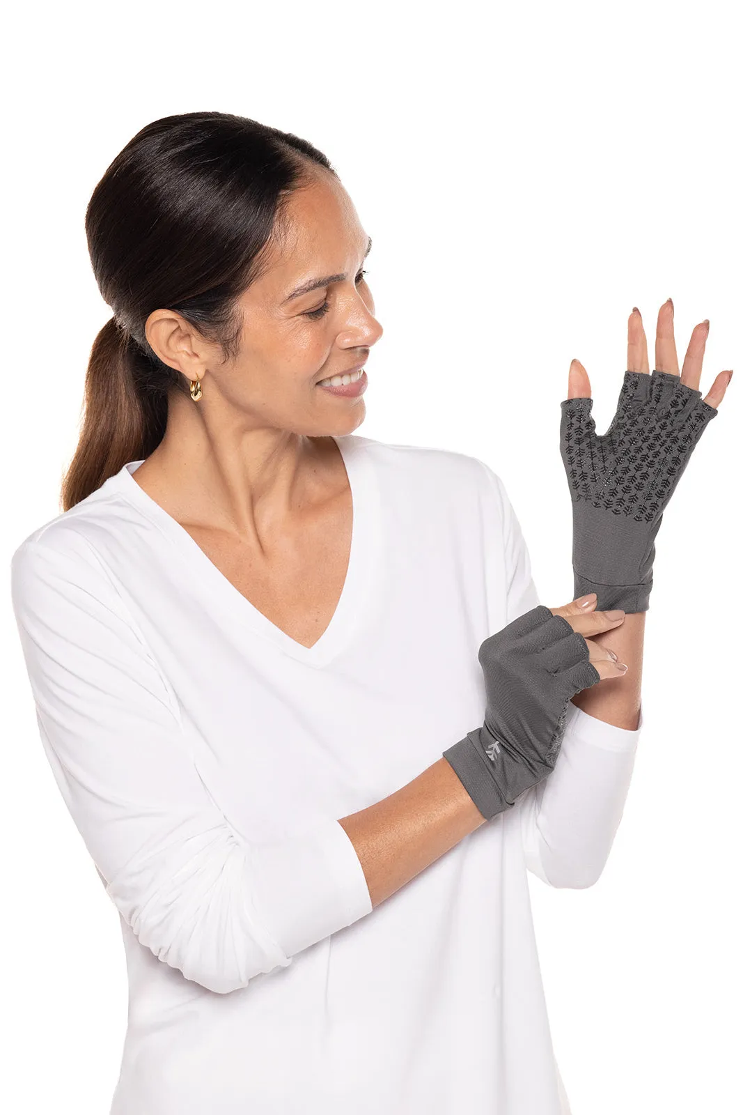 Ouray UV Fingerless Sun Gloves  |  Charcoal