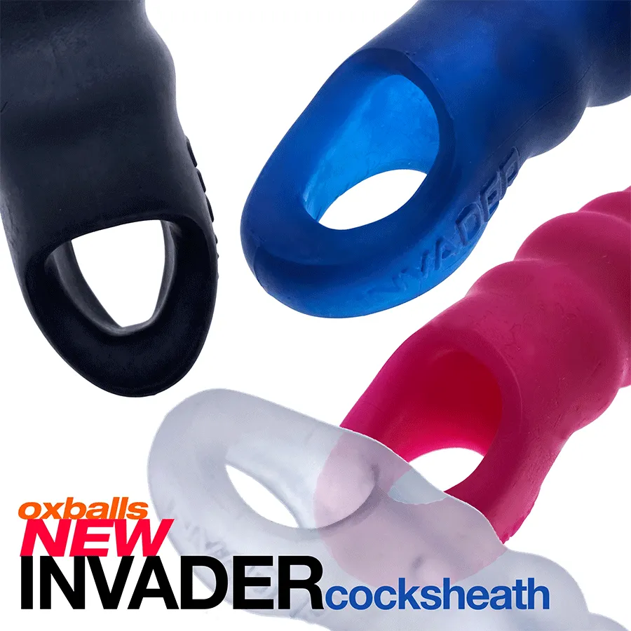 Oxballs Invader Rippled Open-Ended Silicone Cock Sheath Extender