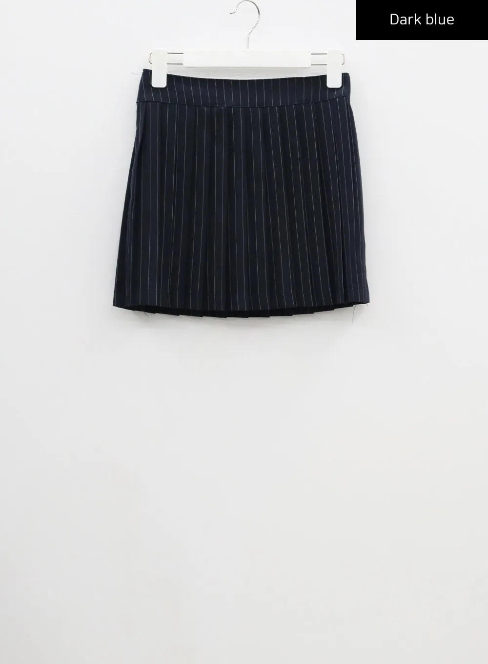 Pinstripe Pleated Mini Skirt CF301