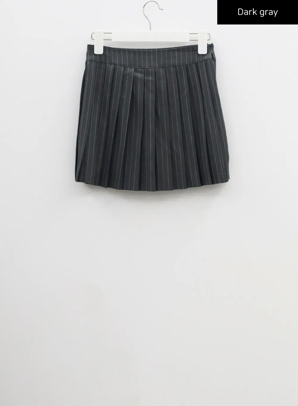 Pinstripe Pleated Mini Skirt CF301