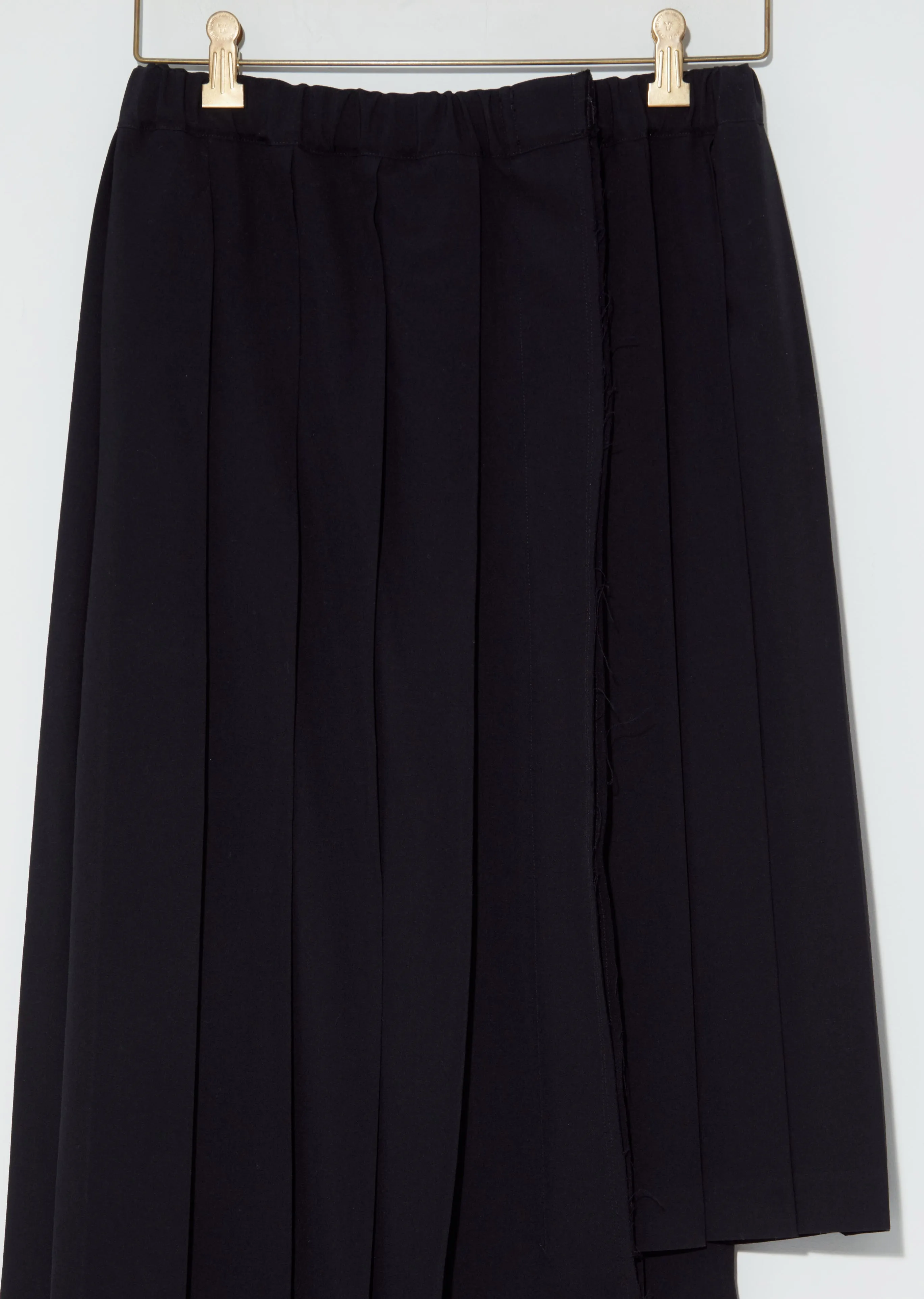 Pleated Asymmetric Skirt