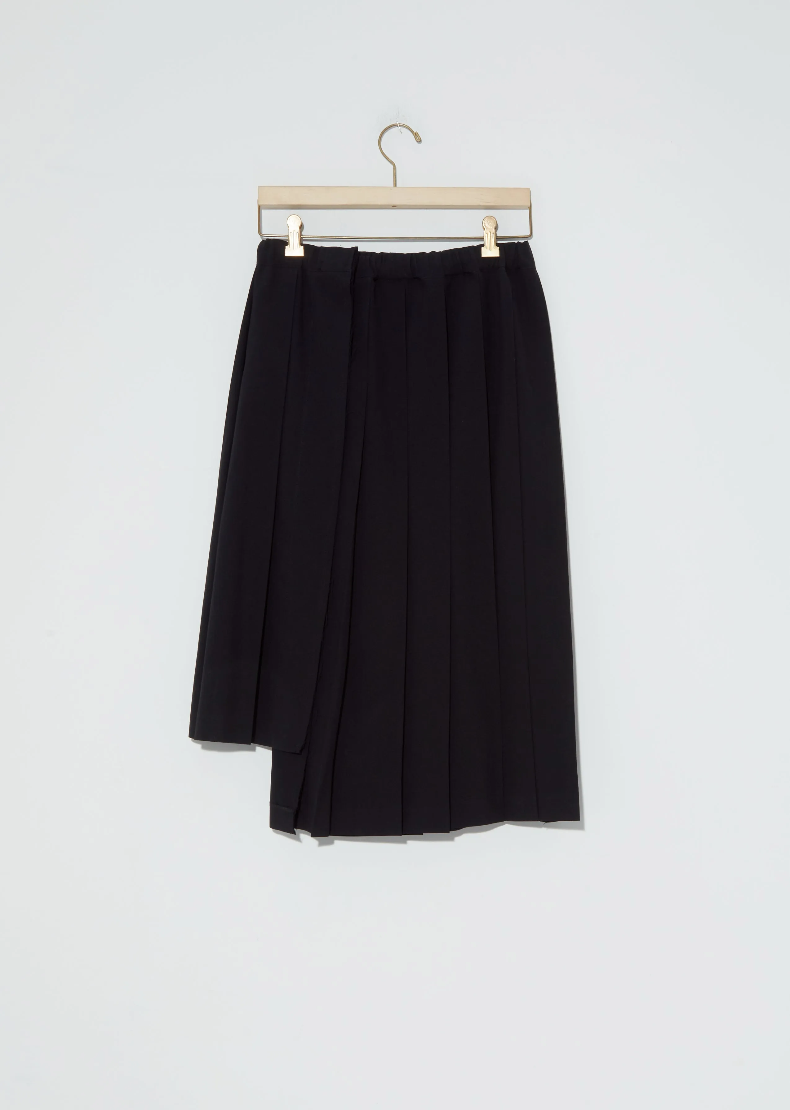 Pleated Asymmetric Skirt