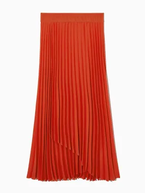 Pleated maxi skirt