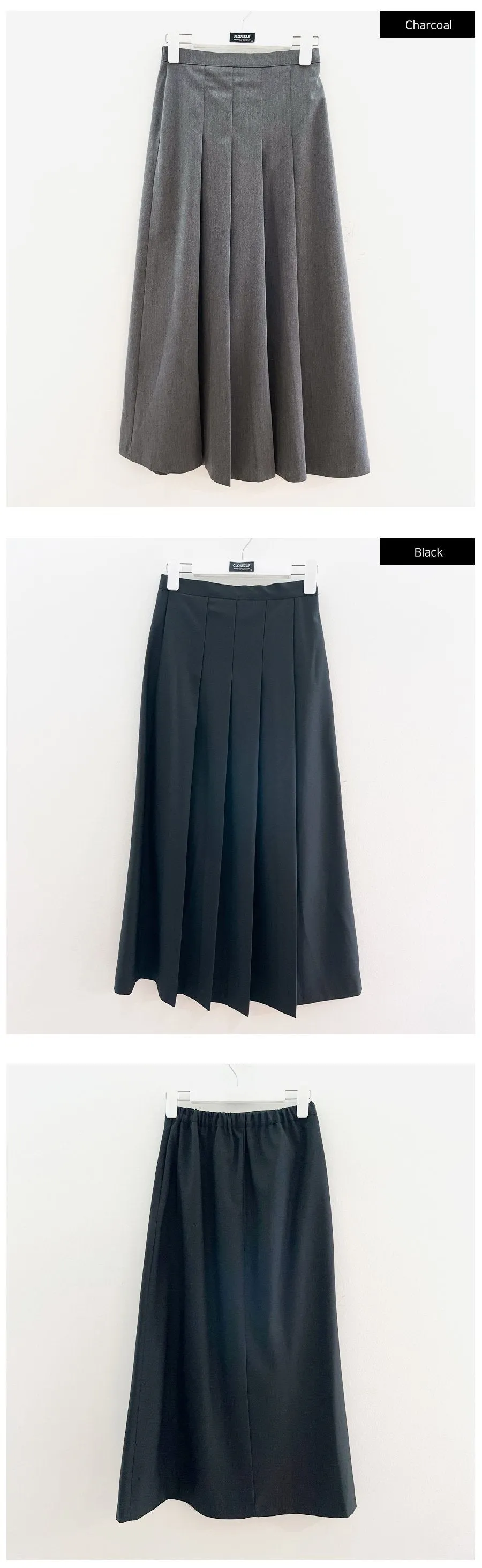 Pleated Maxi Skirt