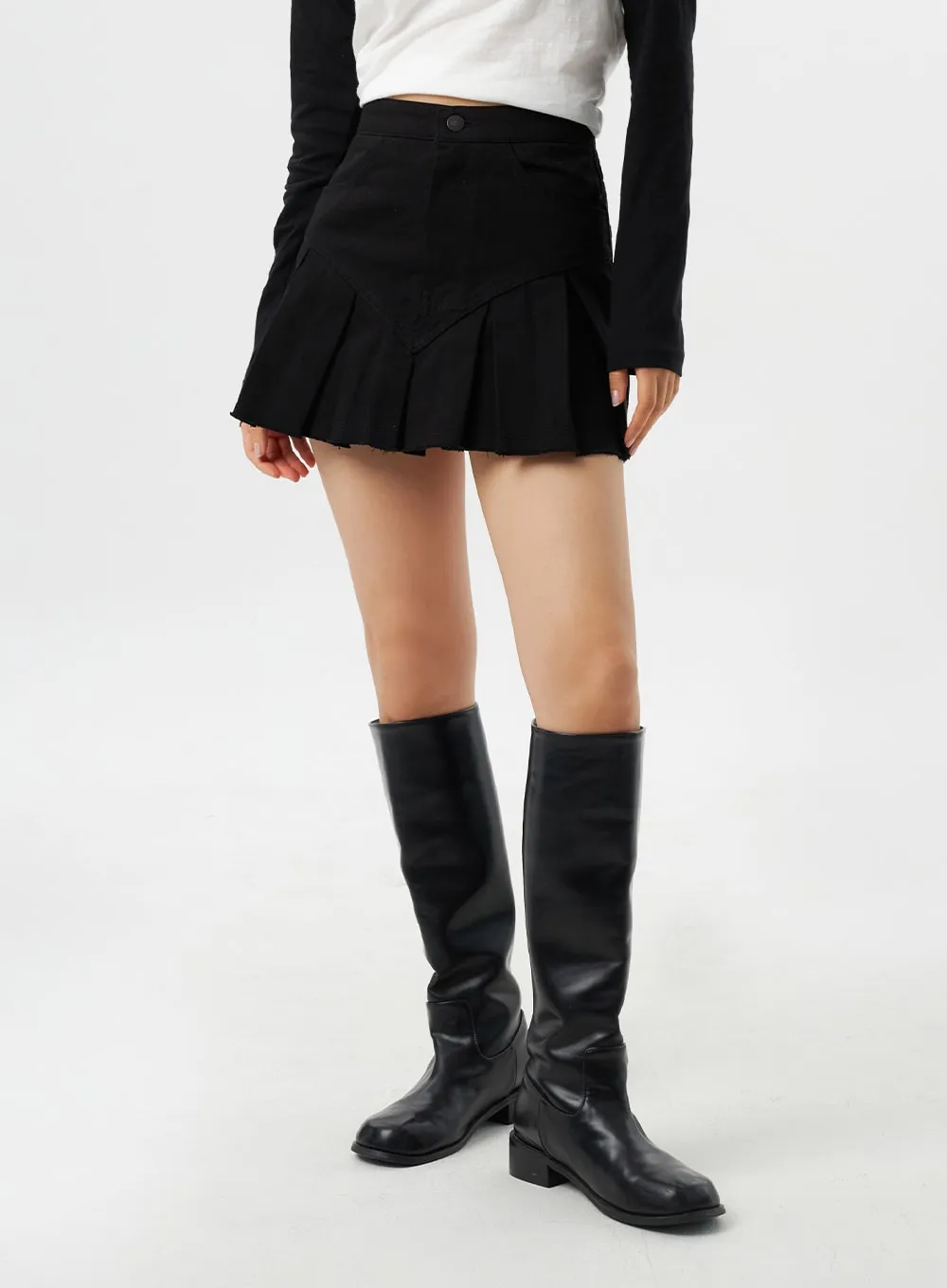 Pleated Mini Skirt CY315