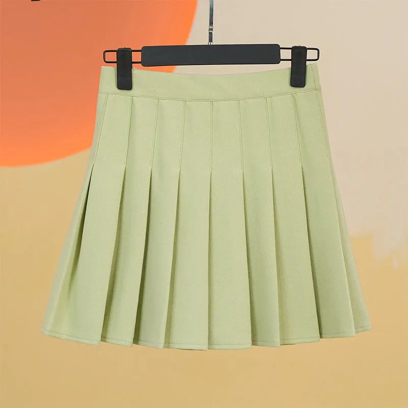 Pleated Pocket Summer Skirt