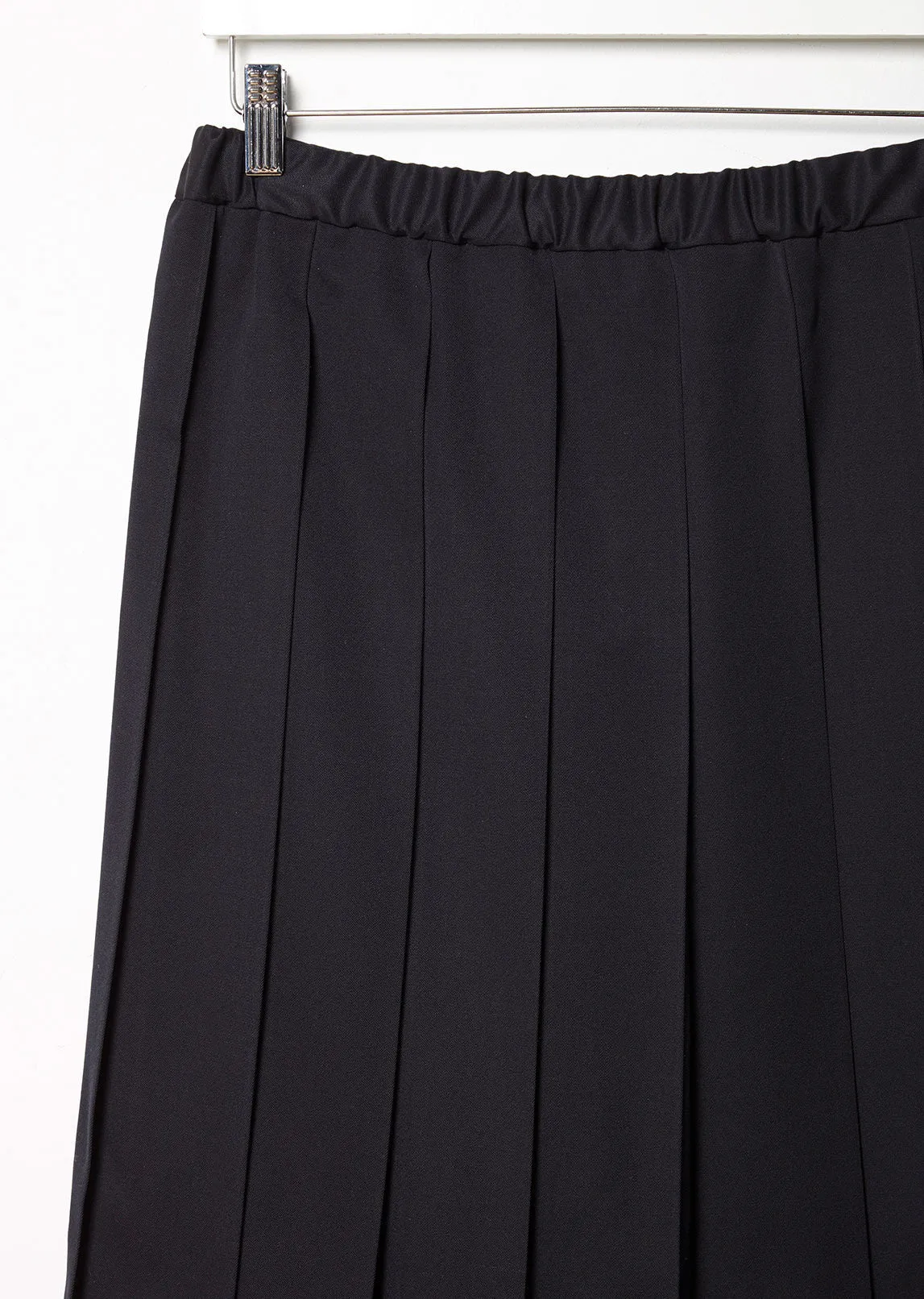 Pleated Wool Skirt