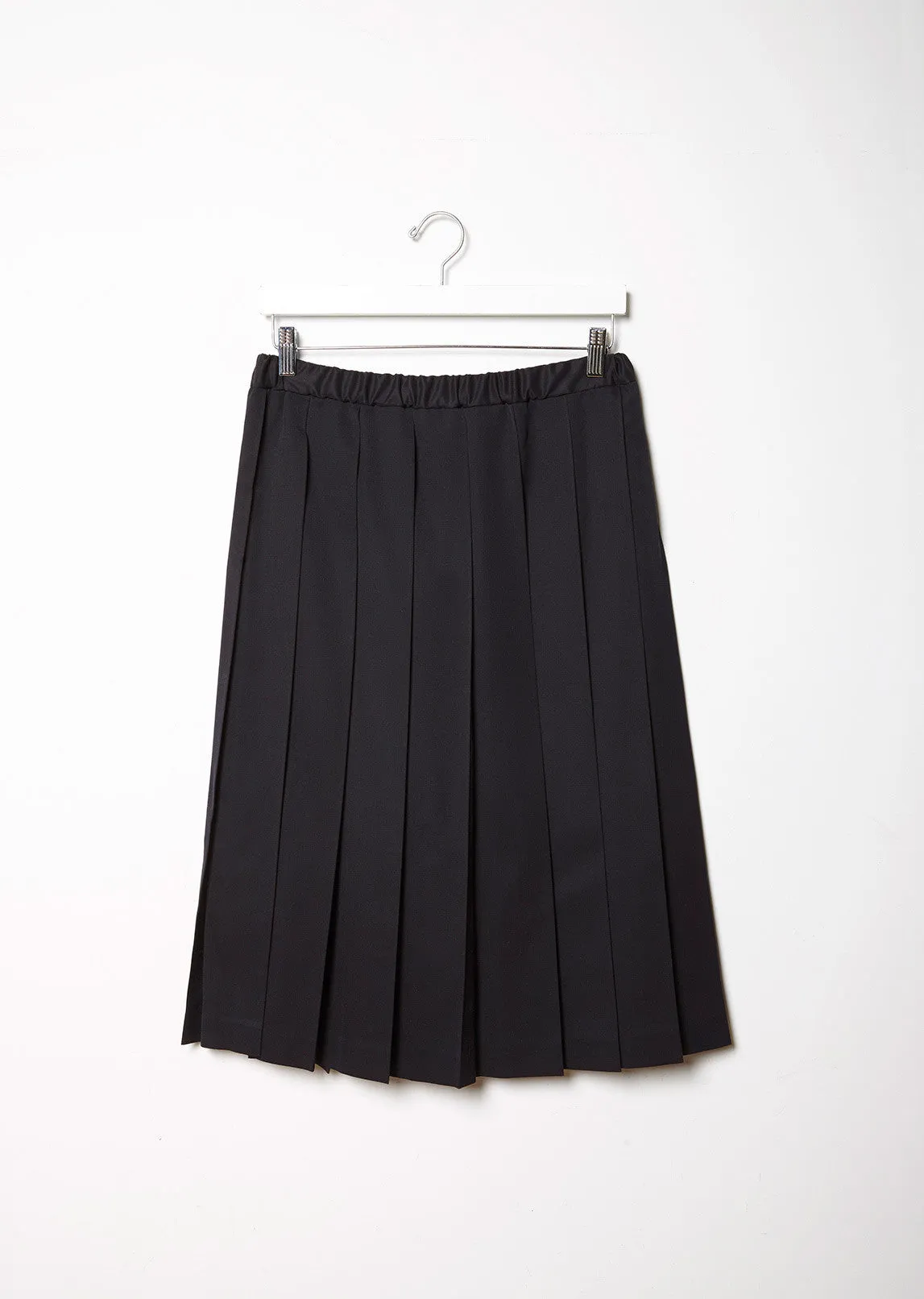 Pleated Wool Skirt