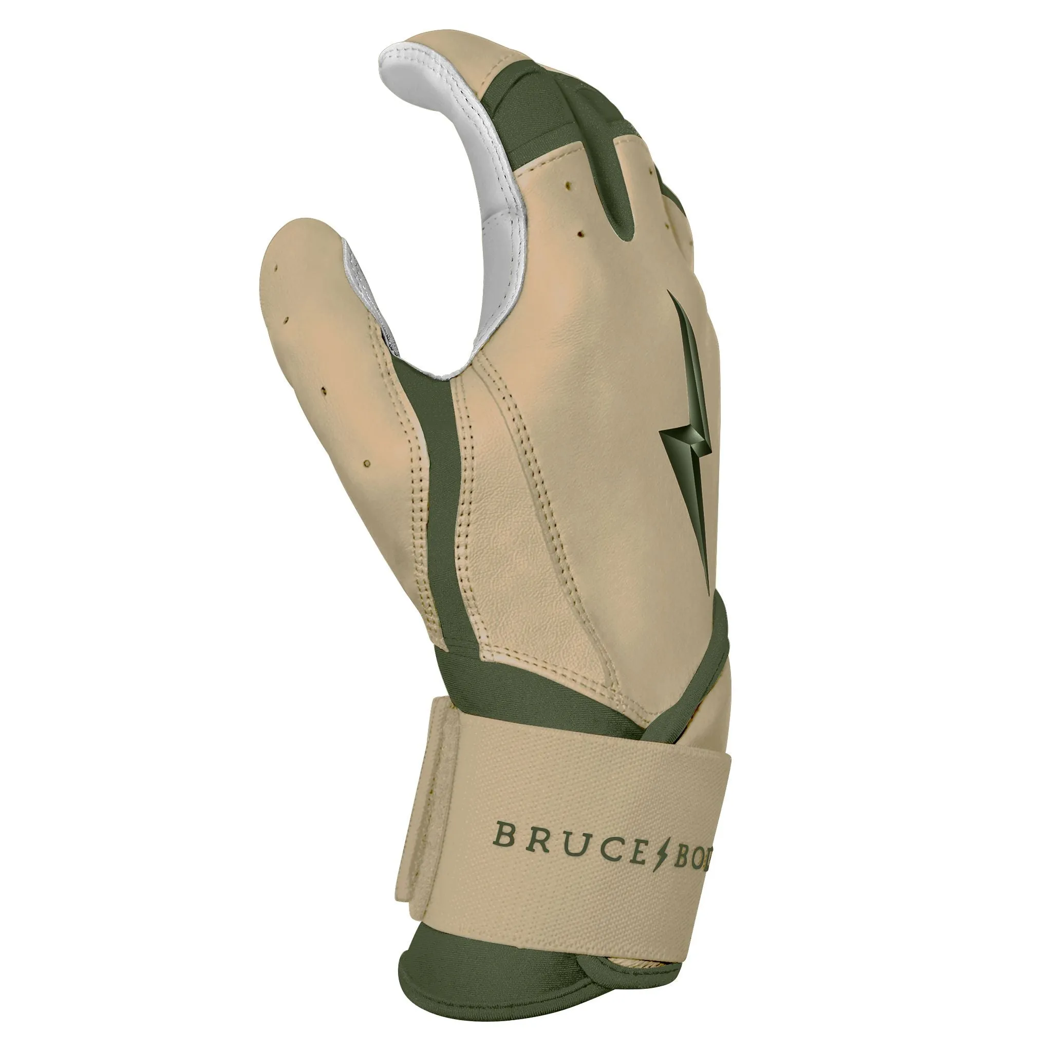 PREMIUM PRO Patriot Series Long Cuff Batting Gloves - MILITARY BEIGE