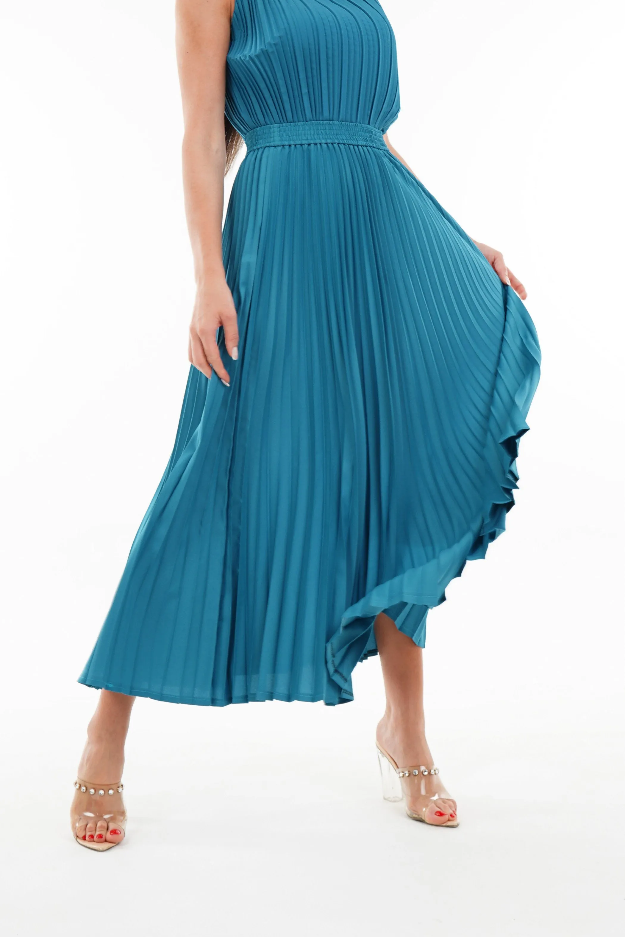 Priya Palazzo Pleated A-line Skirt