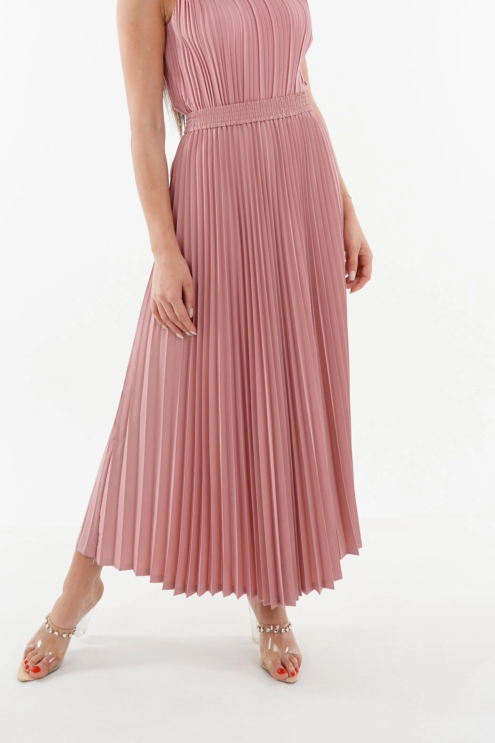 Priya Palazzo Pleated A-line Skirt