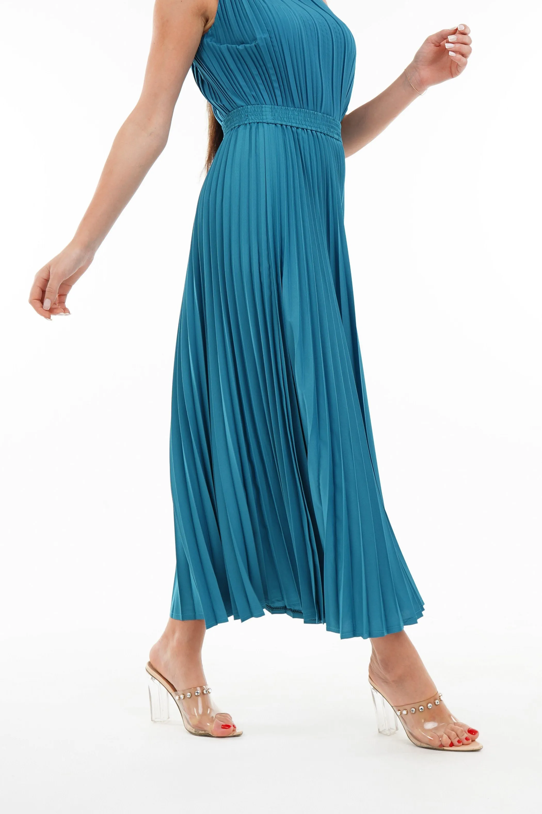 Priya Palazzo Pleated A-line Skirt