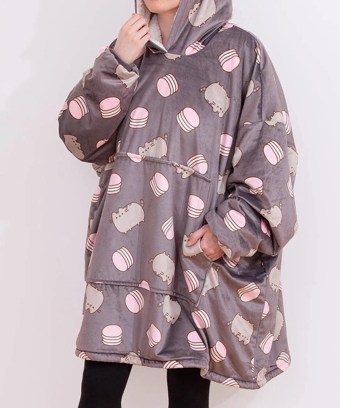 Pusheen Macaron Wearable Blanket Hoodie