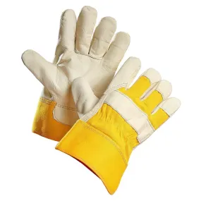 "Gloveware" Grain Leather Work Glove with Removable Fleece Liner