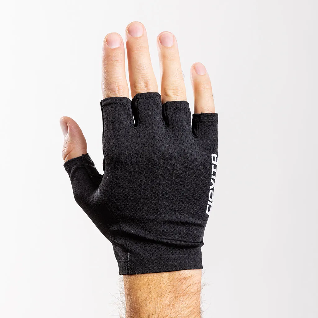 Race Mesh Short Finger Glove (Black)