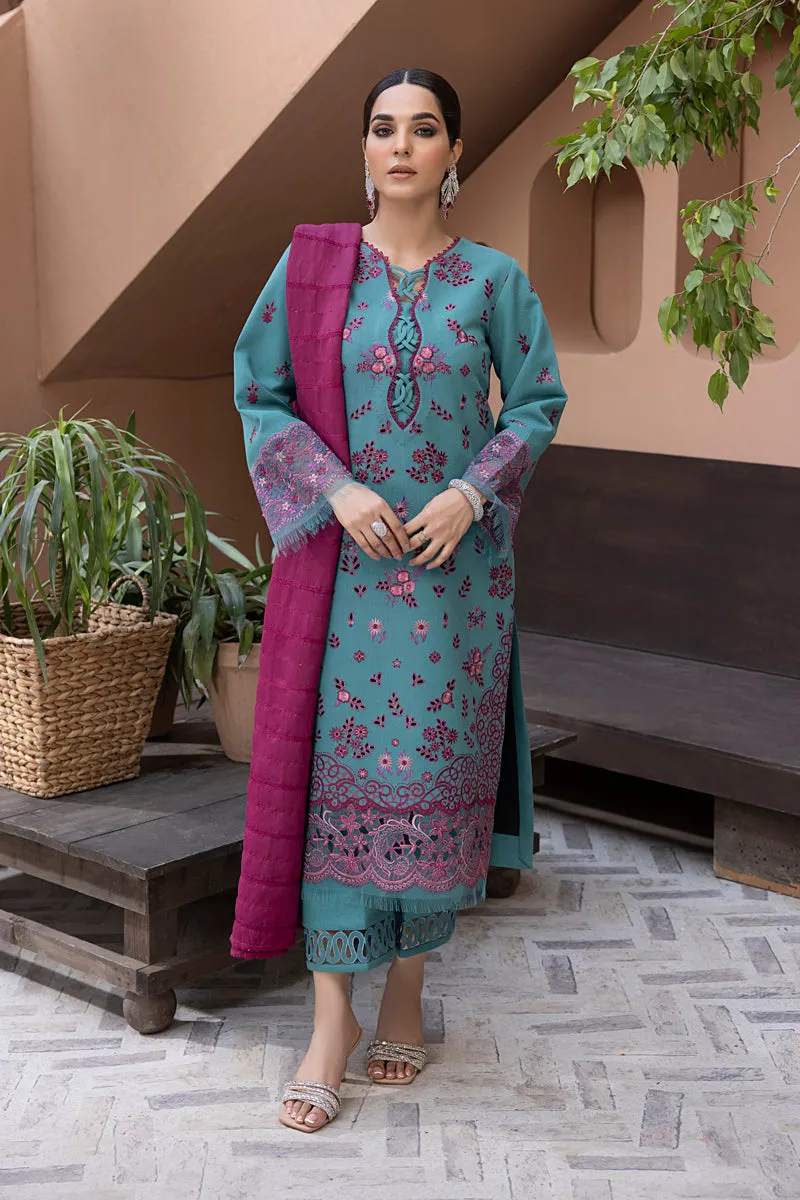 Rang Rasiya Carnation Karandi Collection with Shawl – Nuray