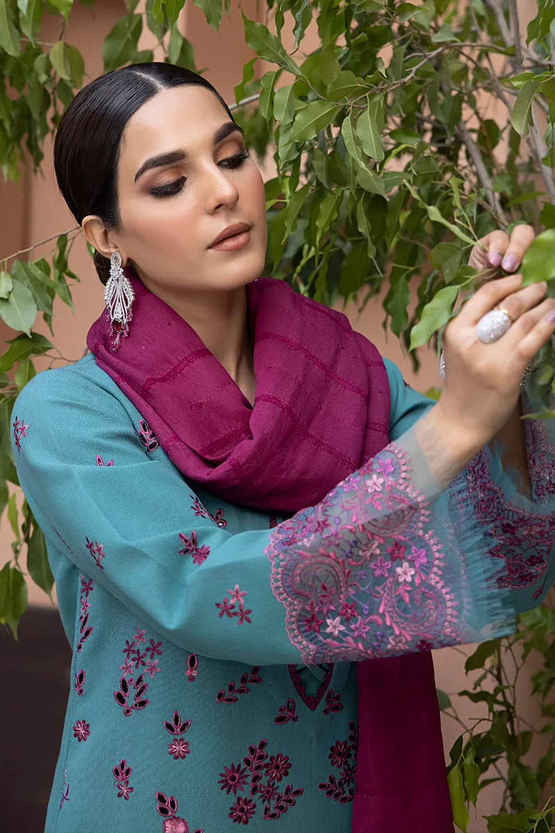 Rang Rasiya Carnation Karandi Collection with Shawl – Nuray