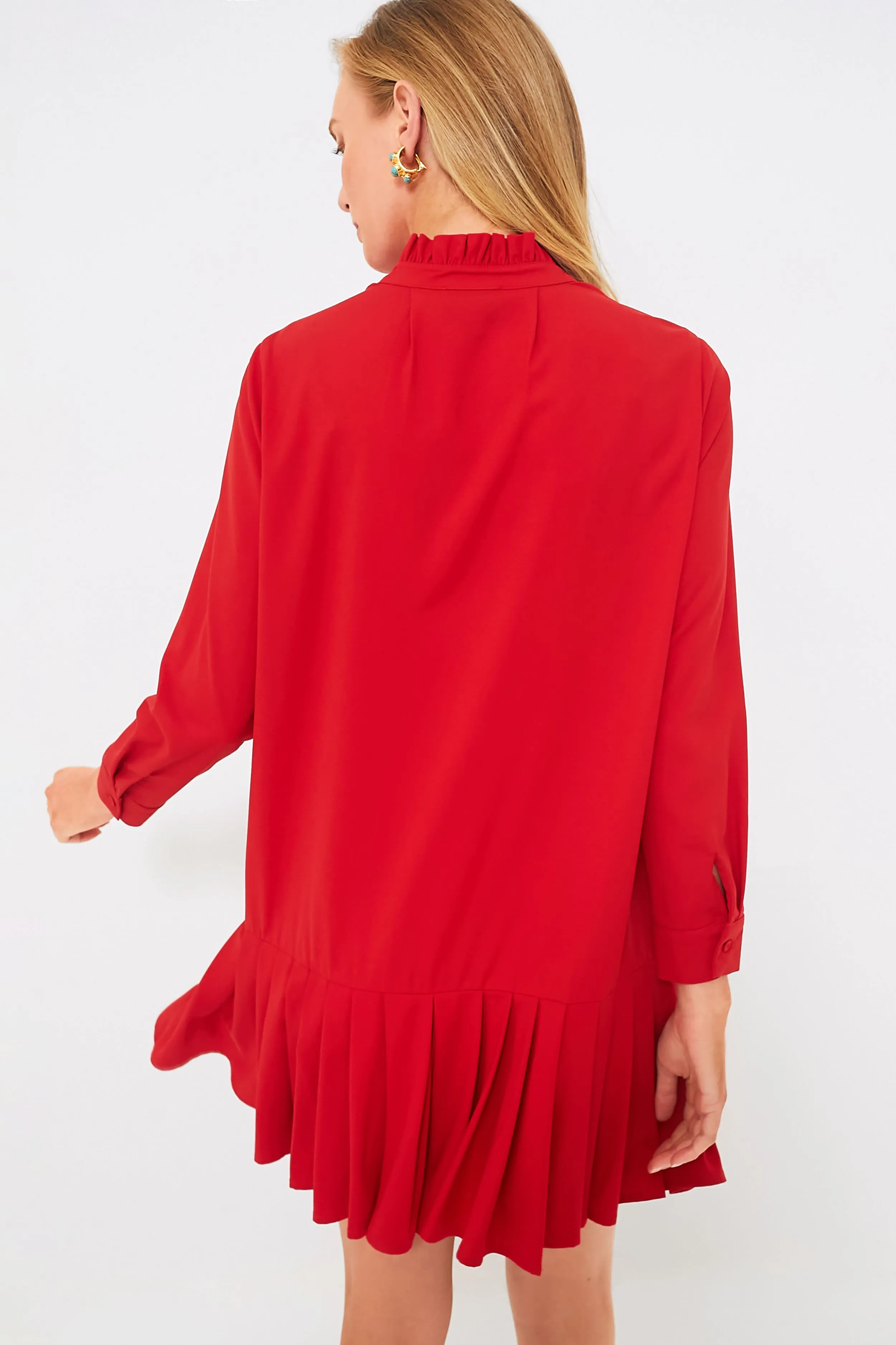 Red Crepe Tate Dress