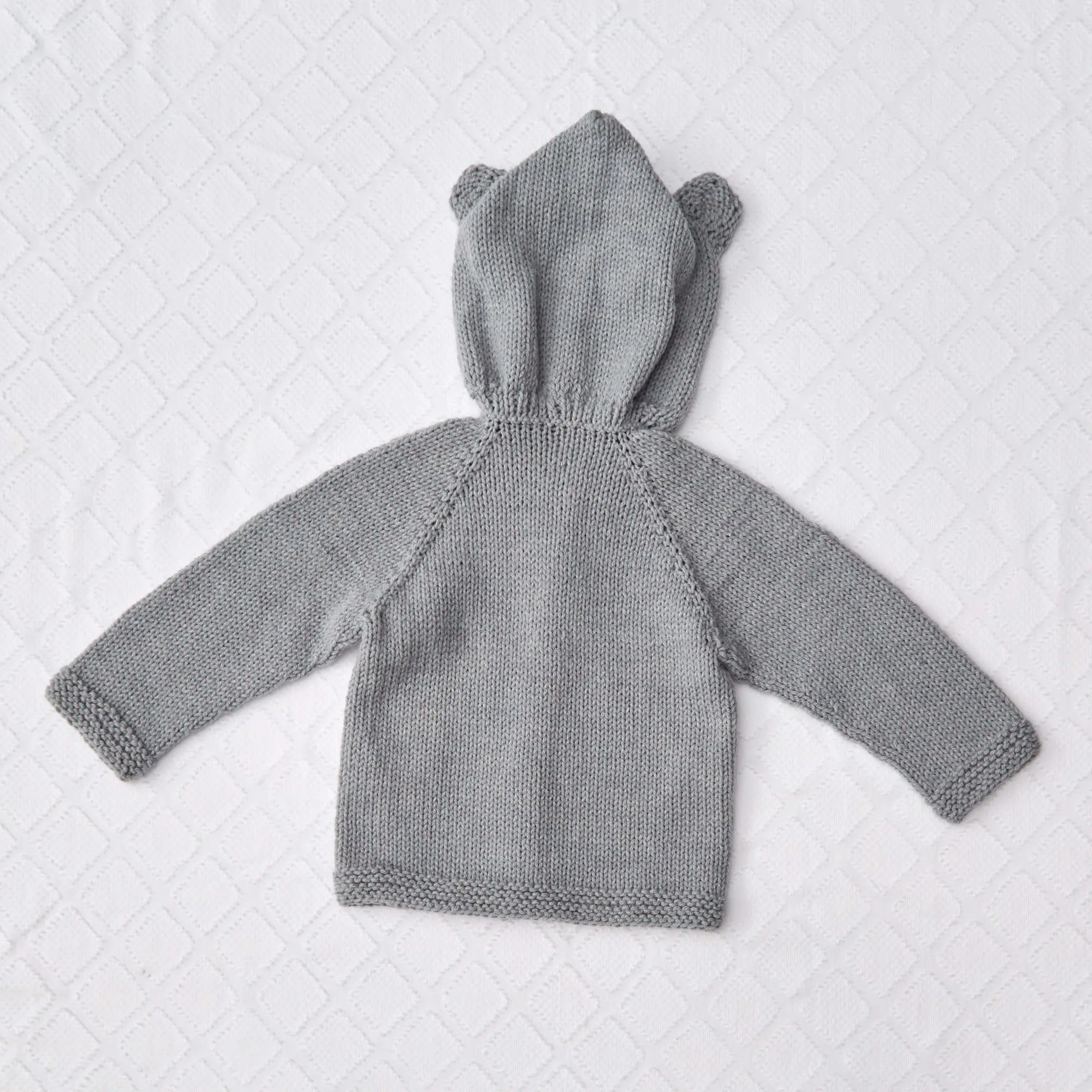 Red Heart Baby Bear Knit Hoodie