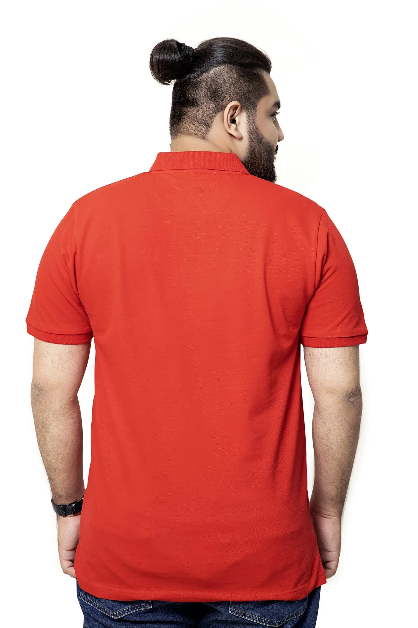 Red Pocket Polo (Plus Size) - A20 - MP0016P