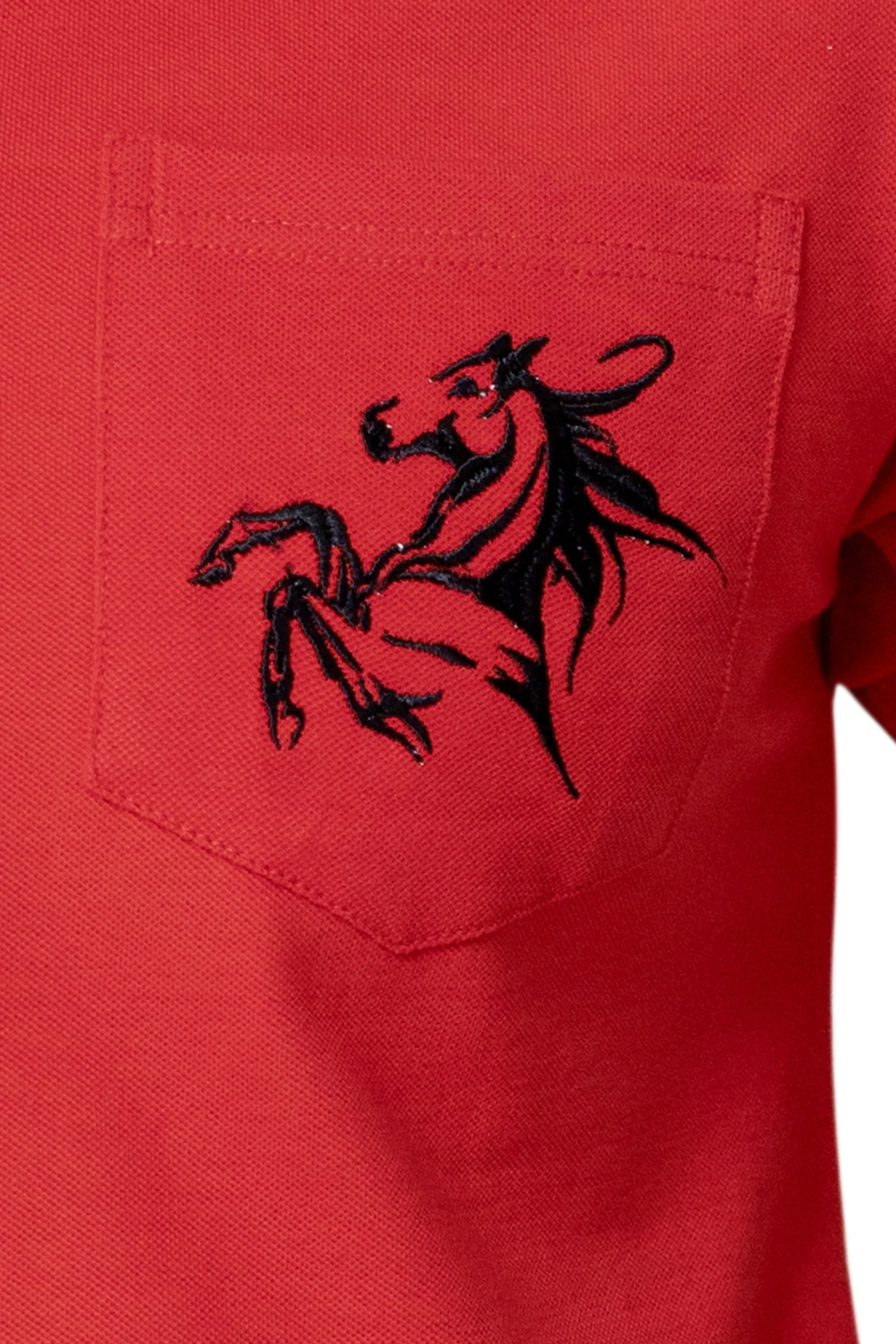 Red Pocket Polo (Plus Size) - A20 - MP0016P