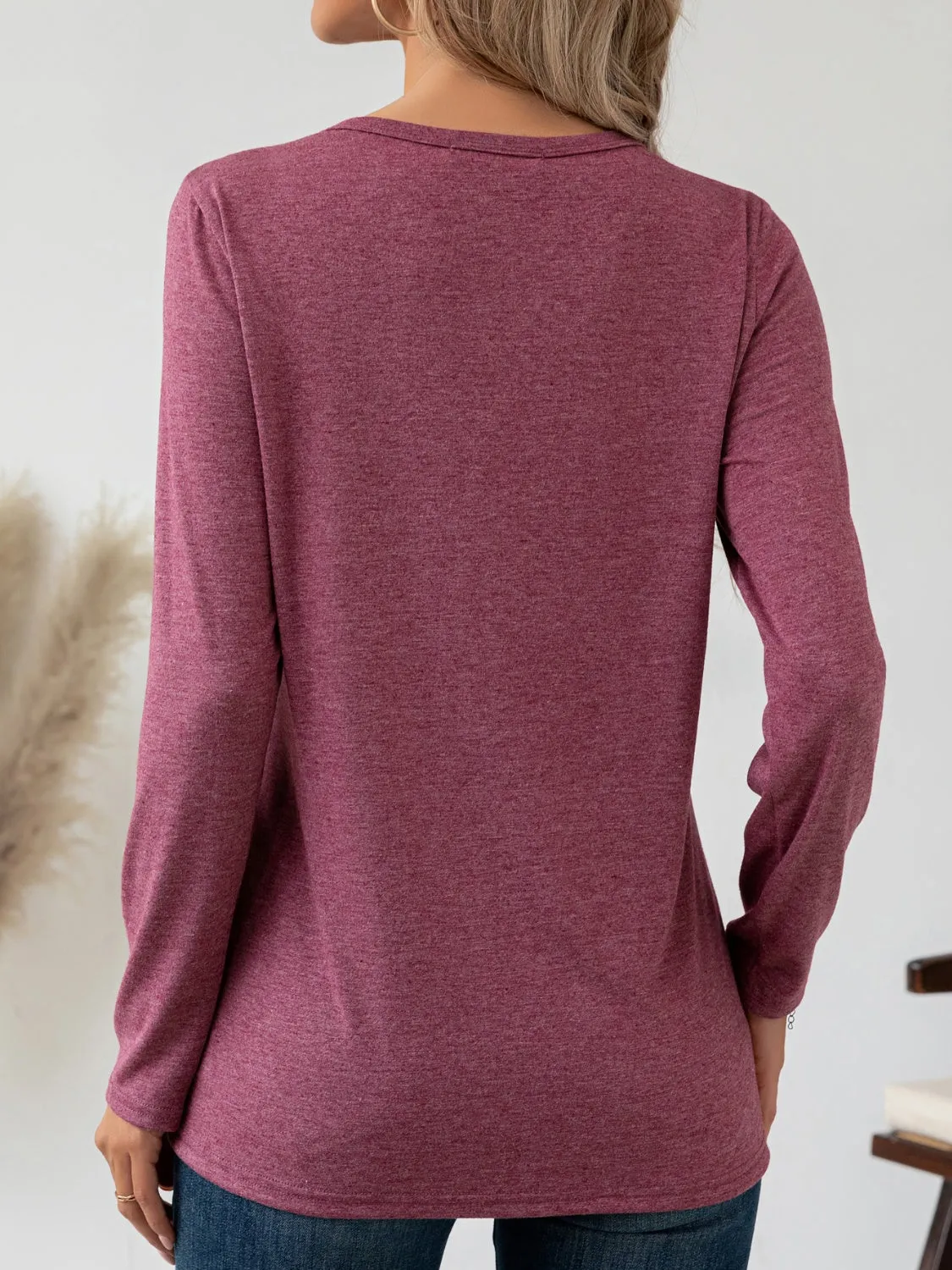 Round Neck Long Sleeve T-Shirt