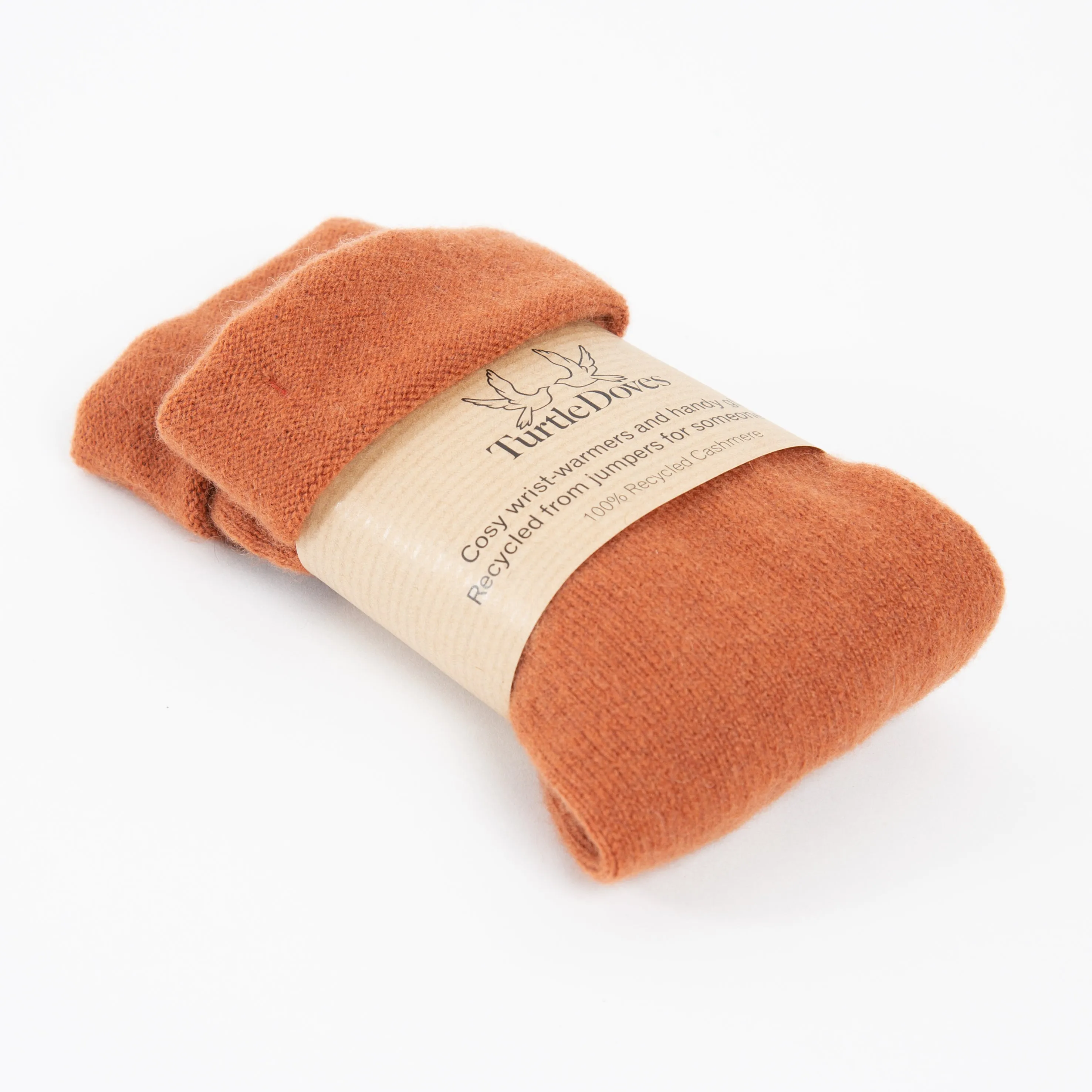 Russet Cashmere Fingerless Gloves