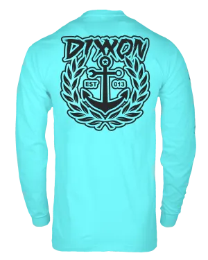 Salty Crest UV Long Sleeve T-Shirt - Aqua