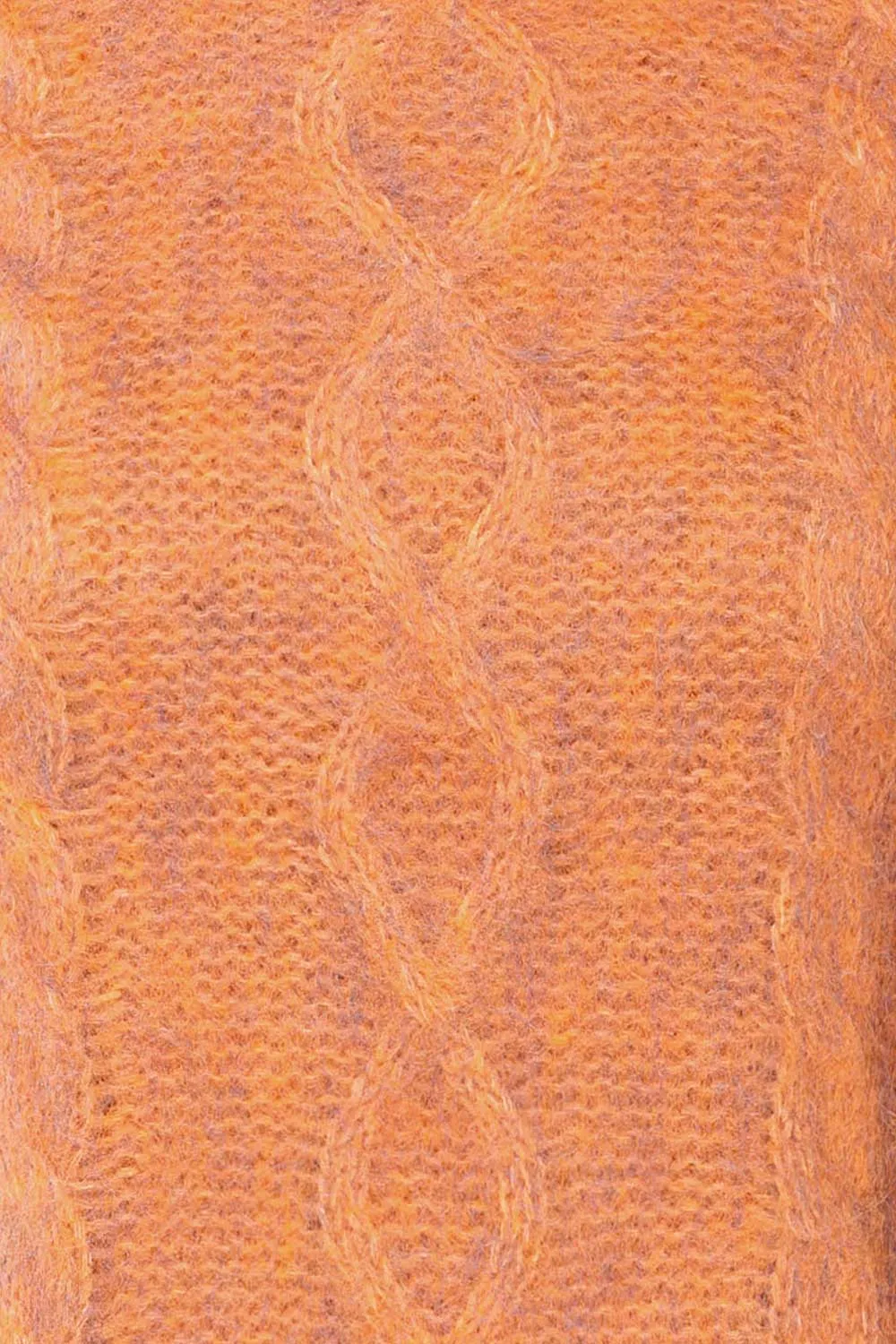 Seattle Rust | Fuzzy Knit Turtleneck Sweater