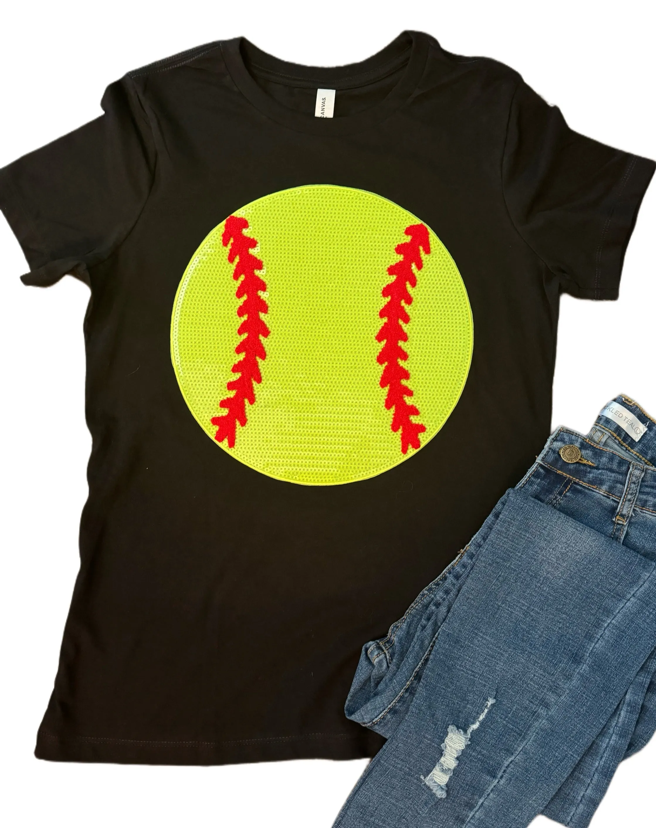 Sequin Softball Tees