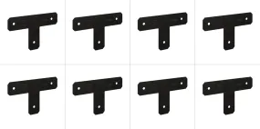 Simpson Strong-Tie APVT4 Outdoor Accents® Avant Collection™ ZMAX®, Black Powder-Coated T Strap for 4x4, 8-Pack