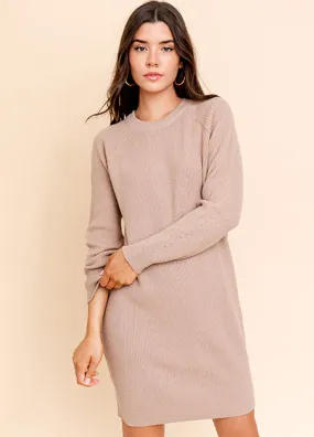 Taupe Sweater Dress