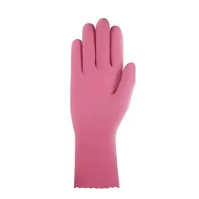 Tuff Pink Silver Lined Rubber Gloves No 7 - 9