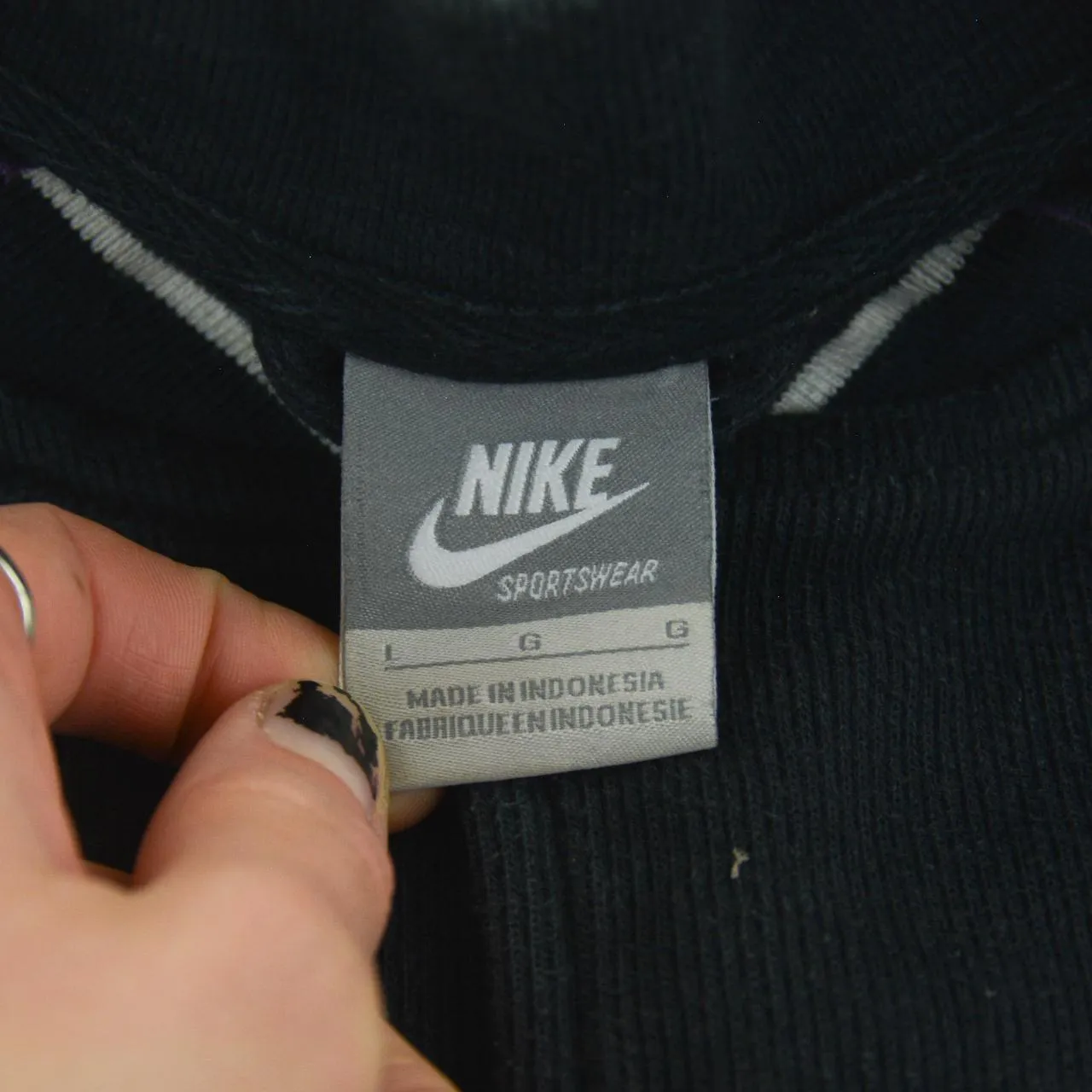 Vintage Nike Snap Button Jumper Size L