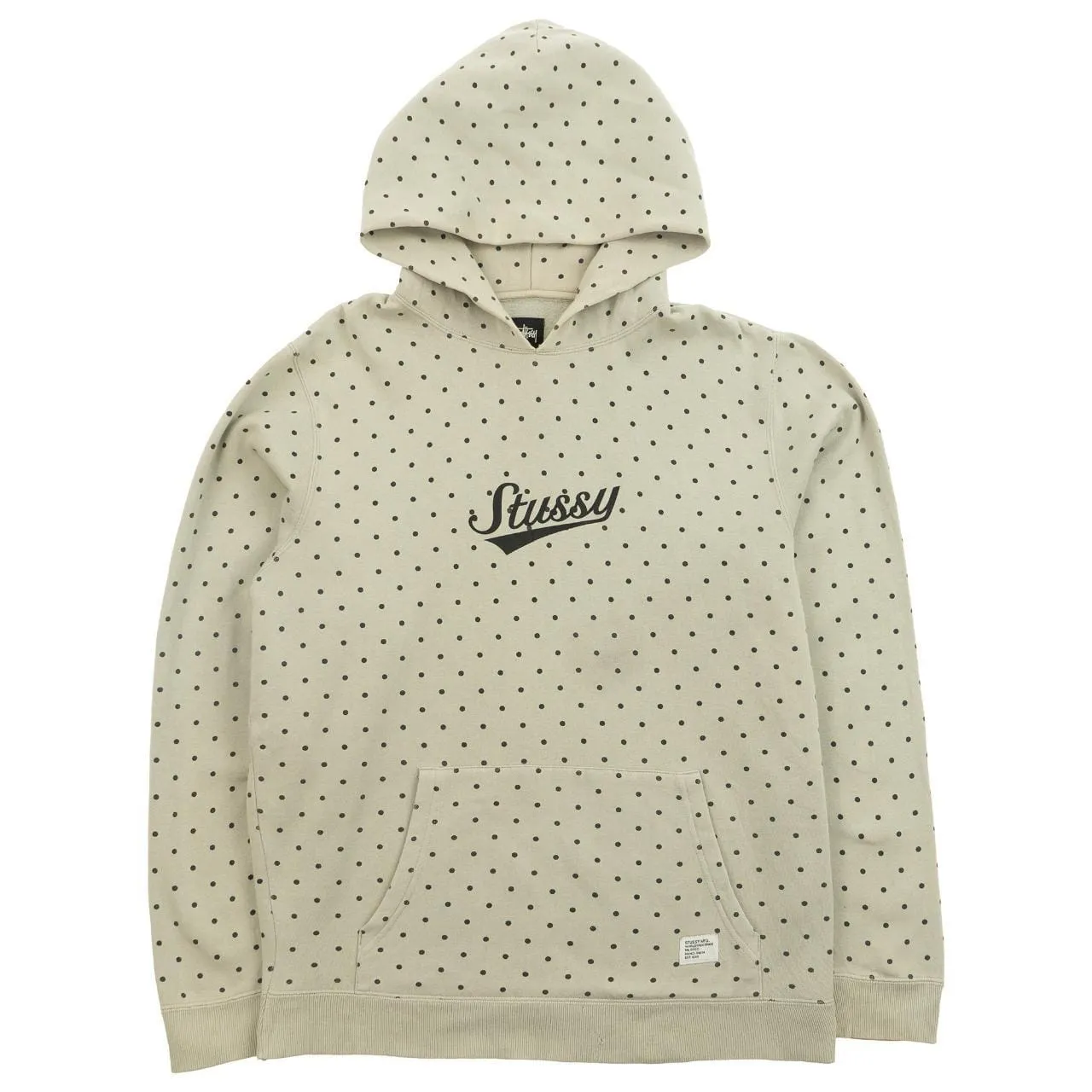 Vintage Stussy Dot Pattern Hoodie Size L