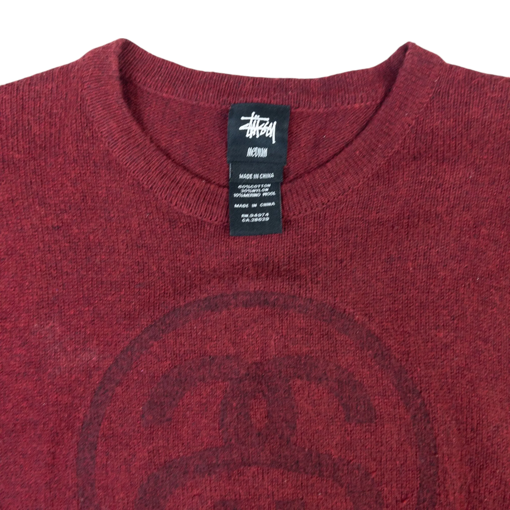 Vintage Stussy Knit Jumper Size M