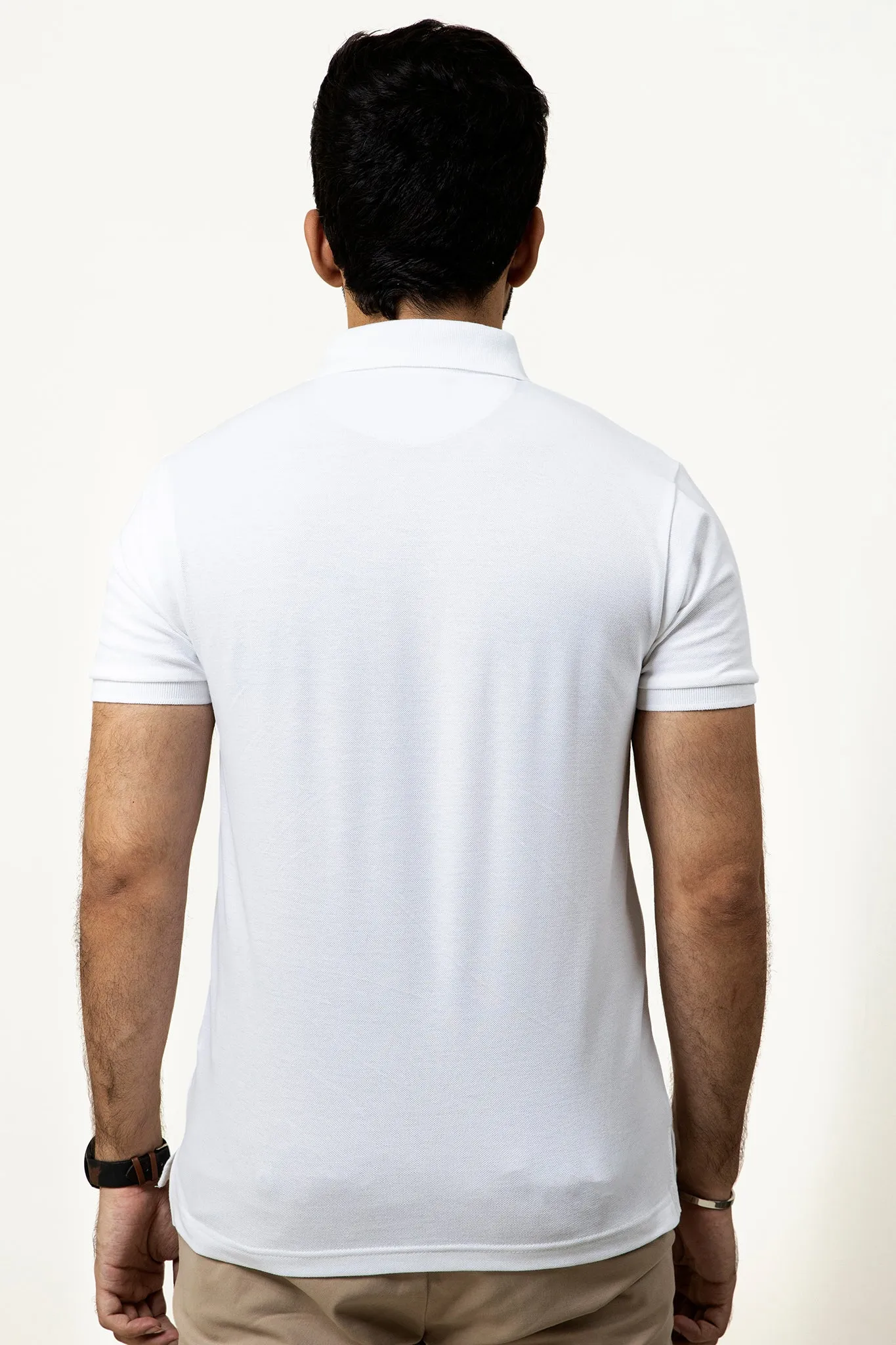 White Pocket Polo - P20 - MP0022R