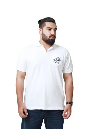 White Pocket Polo (PLUS SIZE)