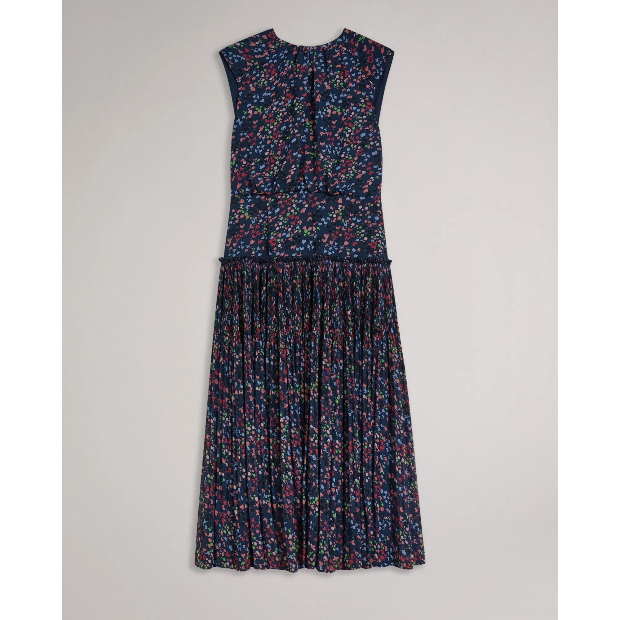 Women Wmd-Coraal-Waisted Sleeveless Midi Dress - Dk-Navy