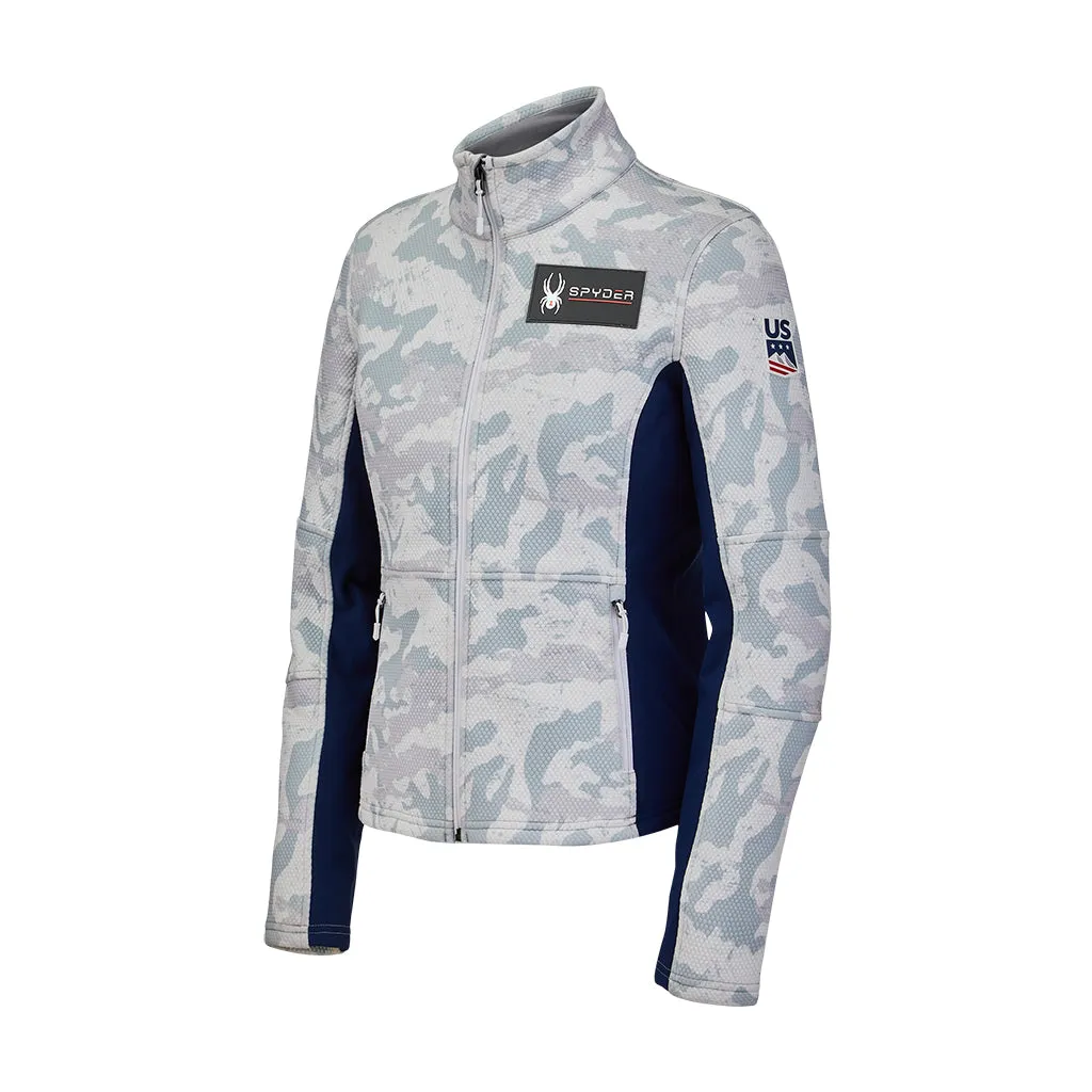 Womens Usa Encore Full Zip - Snow Camo (2021)