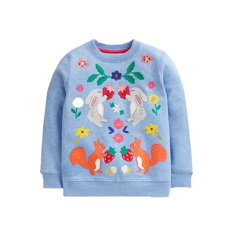 Woodlands Forest - Girls Embroidered Sweater Jumper