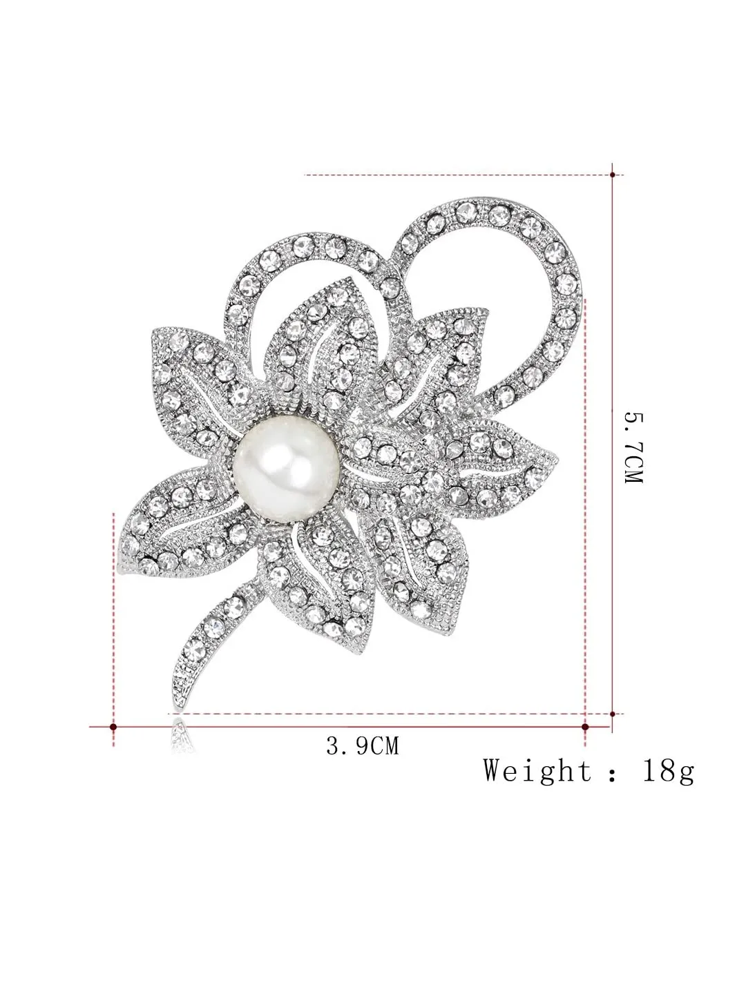 Yellow Chimes Brooch for Women Silver Plated Crystal Floral Brooch Pin Fashionable Luxury Brooch for Girls and Women.