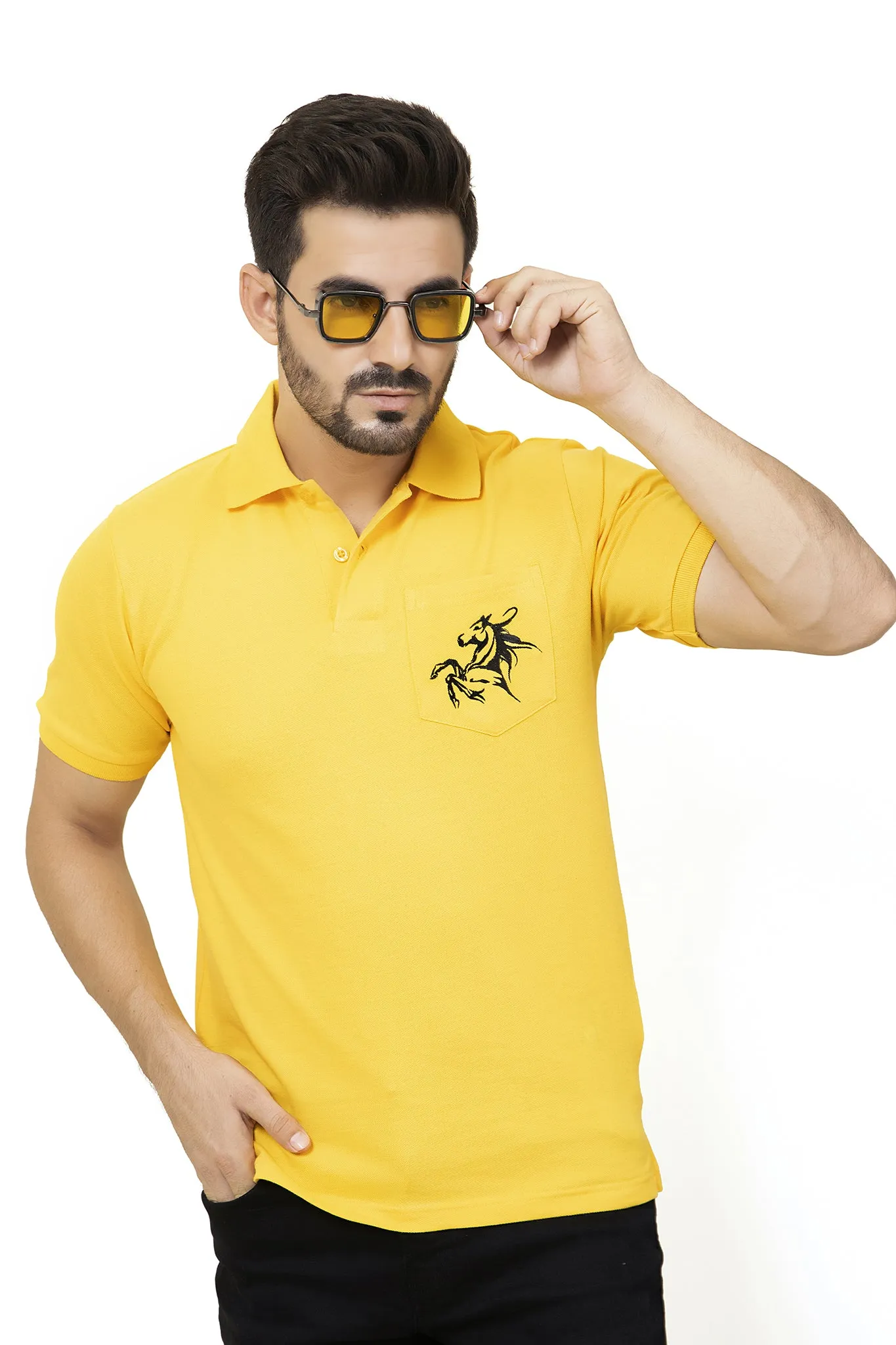 Yellow Pocket Polo - A20 - MP0018R