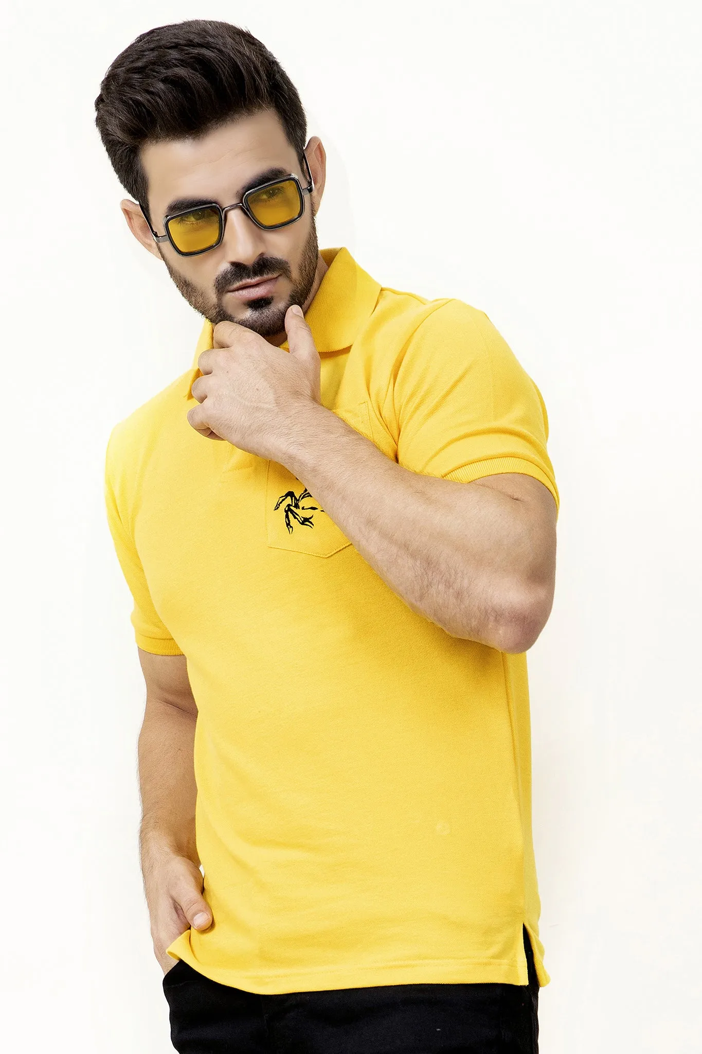 Yellow Pocket Polo - A20 - MP0018R