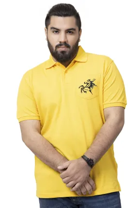 Yellow Pocket Polo (Plus Size) - A20 - MP0018P